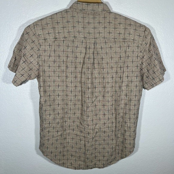 Vintage The Territory Ahead Multicolor Textured Short Sleeve‎ Shirt Casual Large - Picture 3 of 7